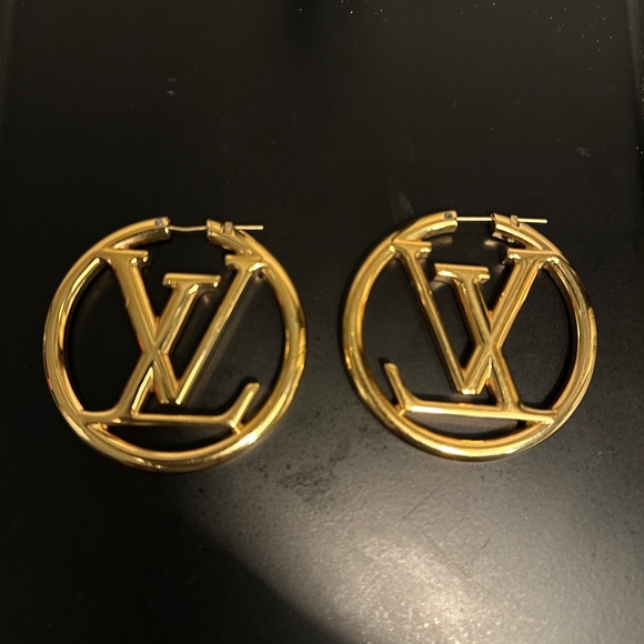 **Louis Vuitton Louise Hoop GM Earrings - Authentic & Lightly Used!** - Picture 14 of 14